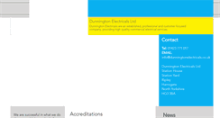 Desktop Screenshot of dunningtonelectricals.co.uk
